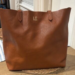 Madewell Brown Leather Tote Bag
